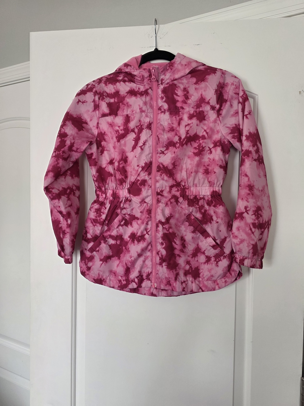 wonder nation Pink Tie-Dye Hooded Raincoat